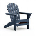 Fauteuil de jardin Adirondack 78 x 88 x 98 cm en bois bleu foncé avec accoudoirs