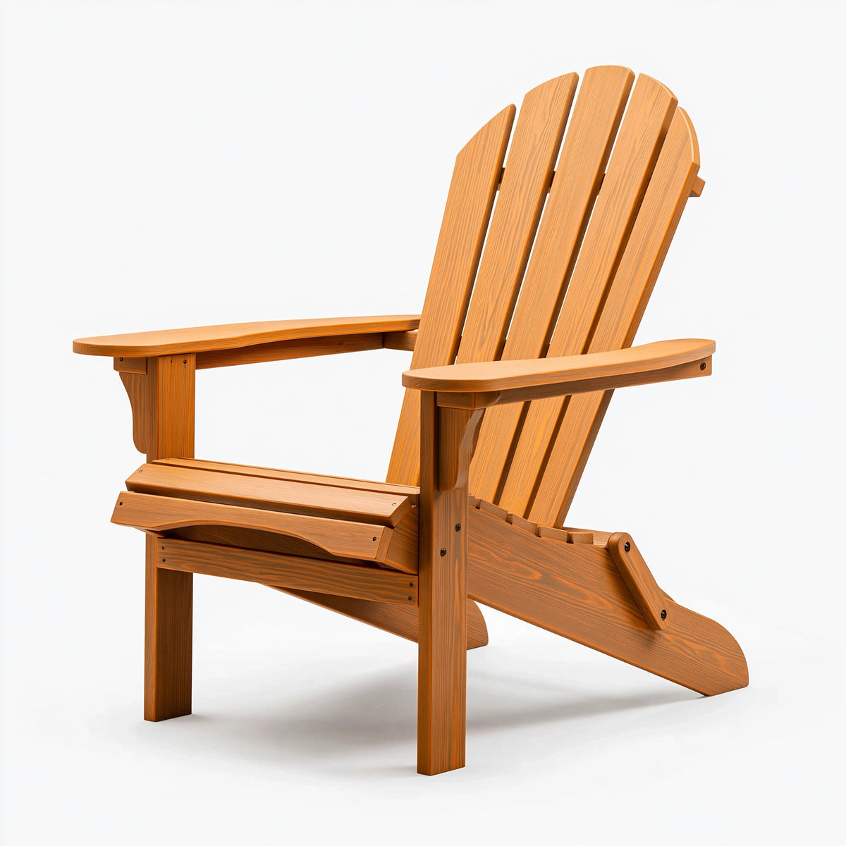 Fauteuil de jardin Adirondack 82 x 92 x 98 cm en bois marron style détente extérieur
