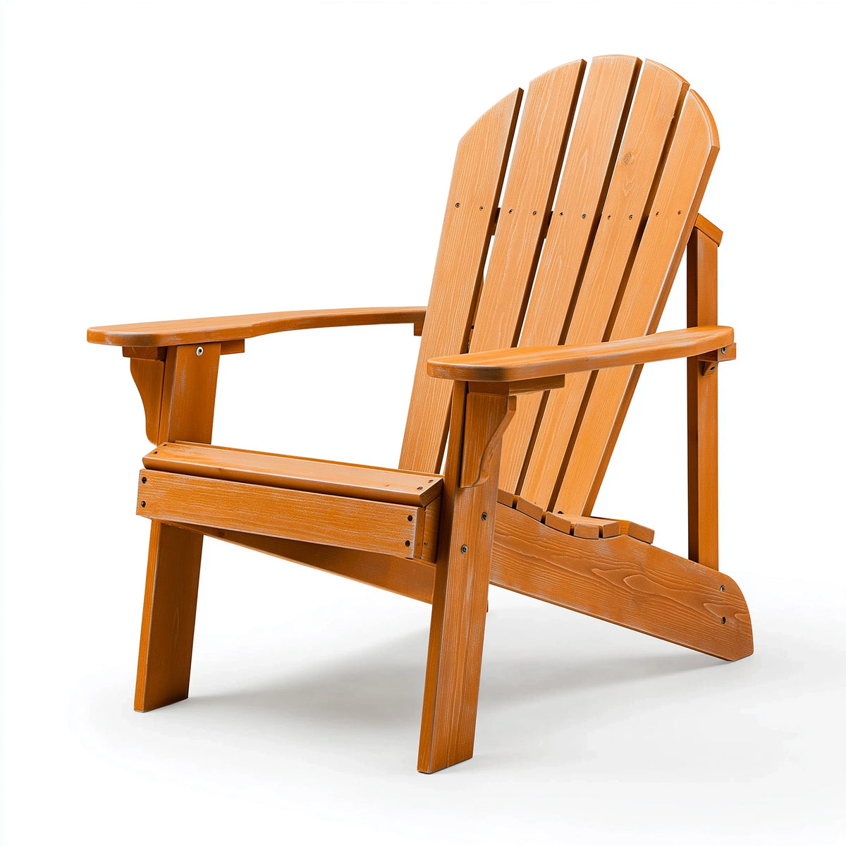 Fauteuil de jardin Adirondack 86 x 92 x 98 cm en bois marron style traditionnel